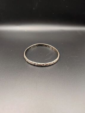 Vintage Danecraft Sterling Silver 925 Etched Bangle Bracelet 20g